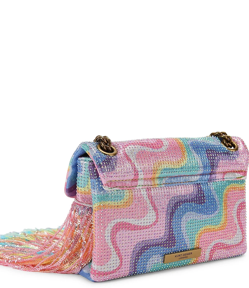 Kurt Geiger London Mini Kensington Fringe Crossbody Bag