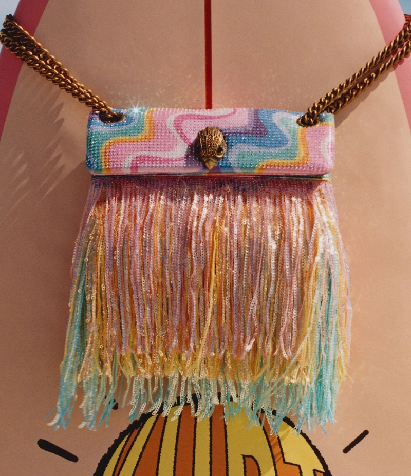 Kurt Geiger London Mini Kensington Fringe Crossbody Bag