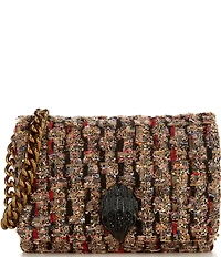 Kurt Geiger London Tweed Mini Kensington Kurt Crossbody Bag