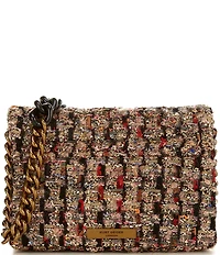 Kurt Geiger London Tweed Mini Kensington Kurt Crossbody Bag