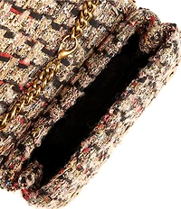 Kurt Geiger London Tweed Mini Kensington Kurt Crossbody Bag