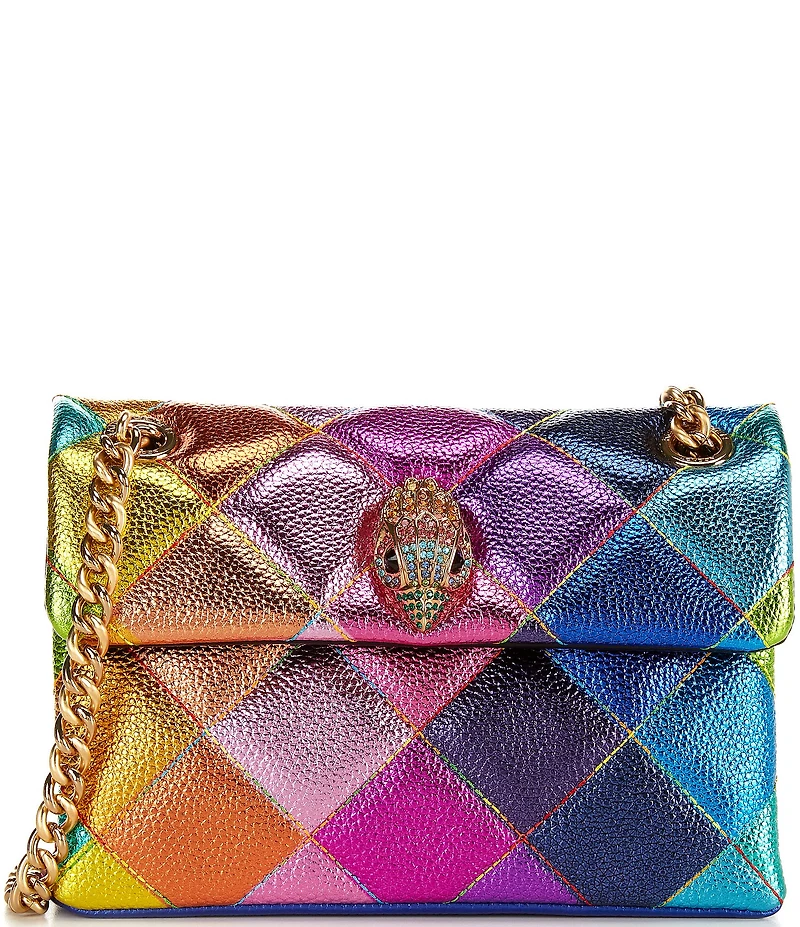 Kurt Geiger London Mini Kensington Metallic Rainbow Crossbody Bag