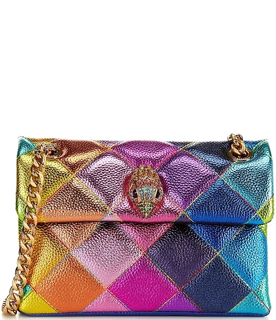 Kurt Geiger London Mini Kensington Metallic Rainbow Crossbody Bag