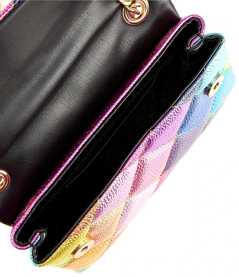 Kurt Geiger London Mini Kensington Metallic Rainbow Crossbody Bag