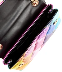 Kurt Geiger London Mini Kensington Metallic Rainbow Crossbody Bag