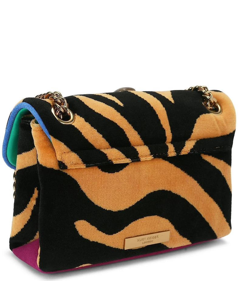 Kurt Geiger London Mini Kensington Ophelia Animal Print Jeweled Crossbody Bag