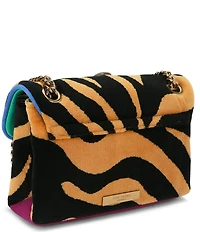 Kurt Geiger London Mini Kensington Ophelia Animal Print Jeweled Crossbody Bag