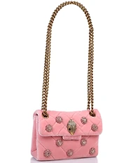 Kurt Geiger London Mini Kensington Velvet Jeweled Crossbody Bag