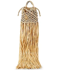 Kurt Geiger London Mini Macrame Crystal Clutch