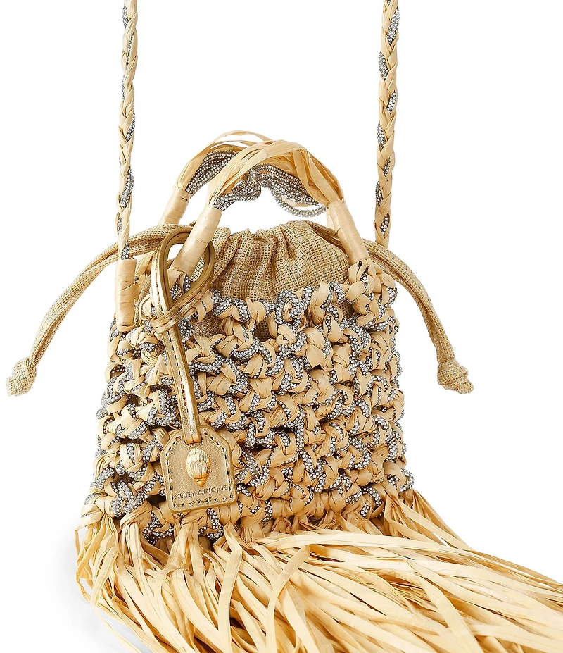 Kurt Geiger London Mini Macrame Crystal Clutch