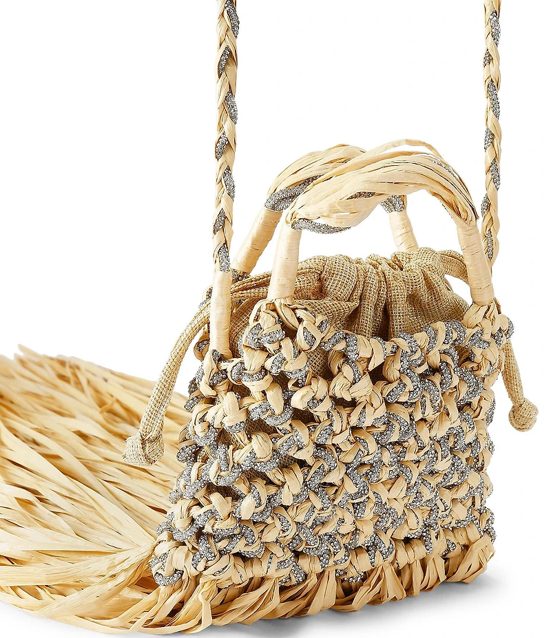 Kurt Geiger London Mini Macrame Crystal Clutch