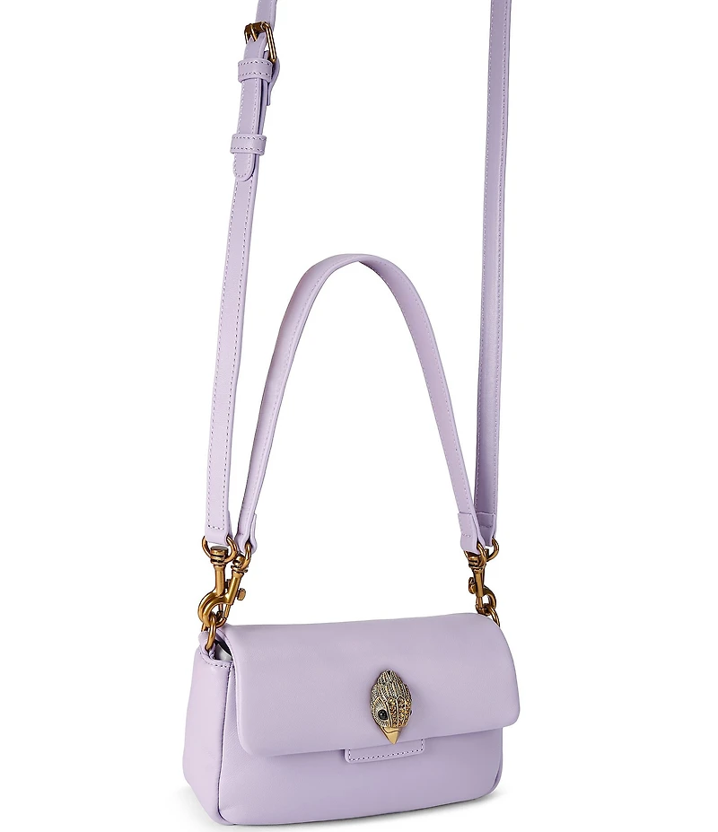 Kurt Geiger London Mini Gold Oxford Leather Crossbody Bag