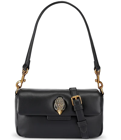 Kurt Geiger London Mini Gold Oxford Leather Crossbody Bag