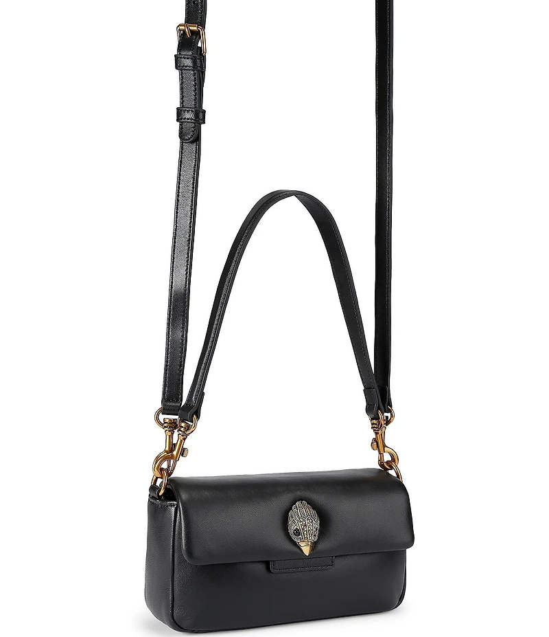 Kurt Geiger London Mini Gold Oxford Leather Crossbody Bag