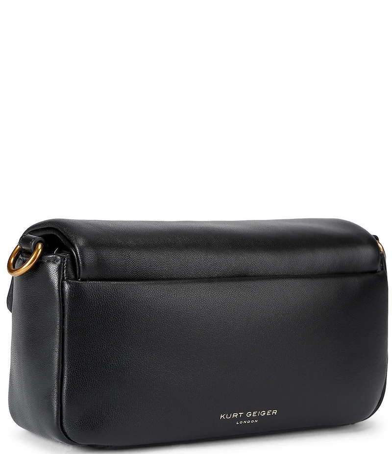 Kurt Geiger London Mini Gold Oxford Leather Crossbody Bag