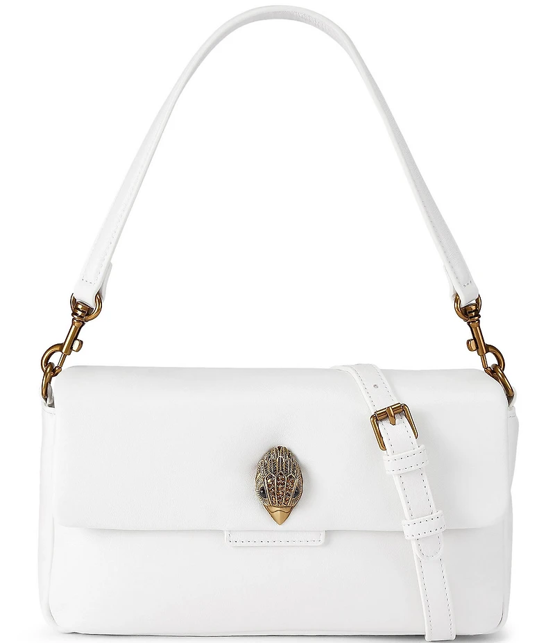 Kurt Geiger London Mini Gold Oxford Leather Crossbody Bag