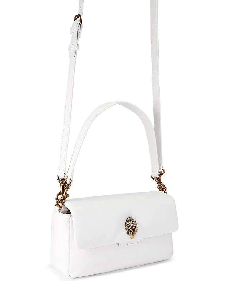 Kurt Geiger London Mini Gold Oxford Leather Crossbody Bag