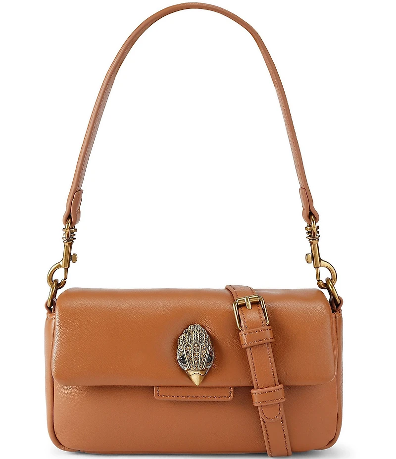 Kurt Geiger London Mini Gold Oxford Leather Crossbody Bag