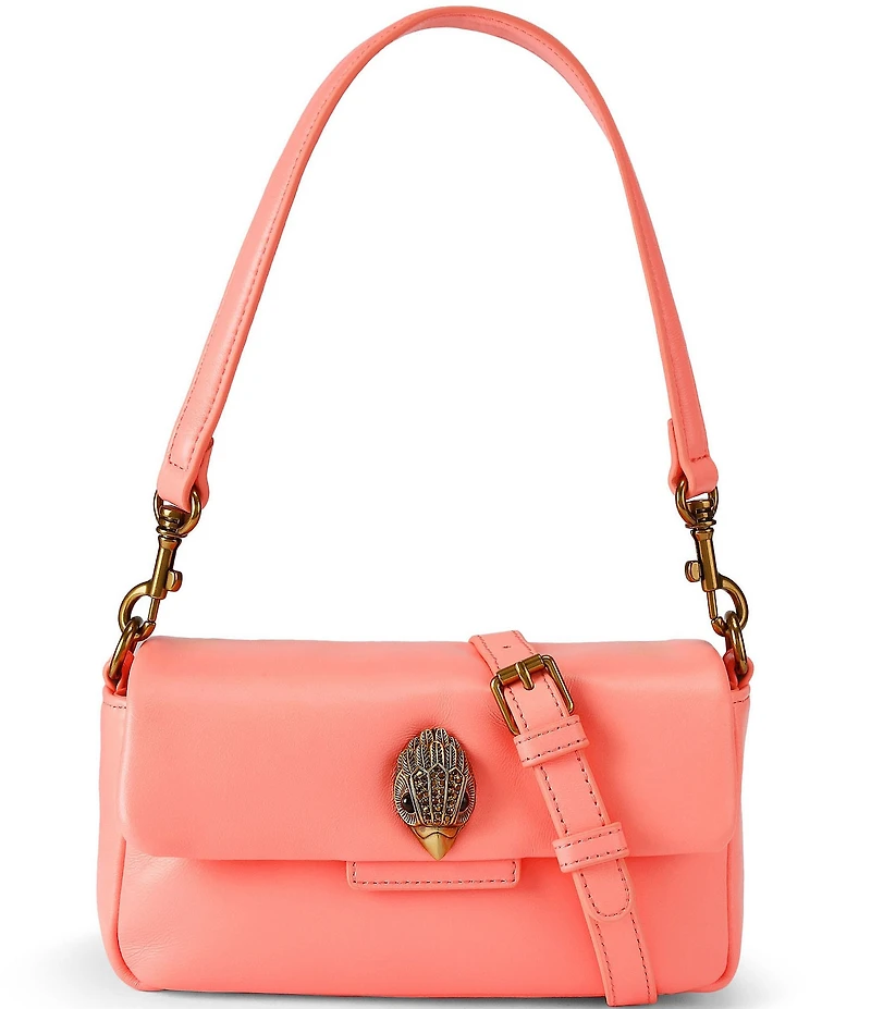 Kurt Geiger London Mini Gold Oxford Leather Crossbody Bag