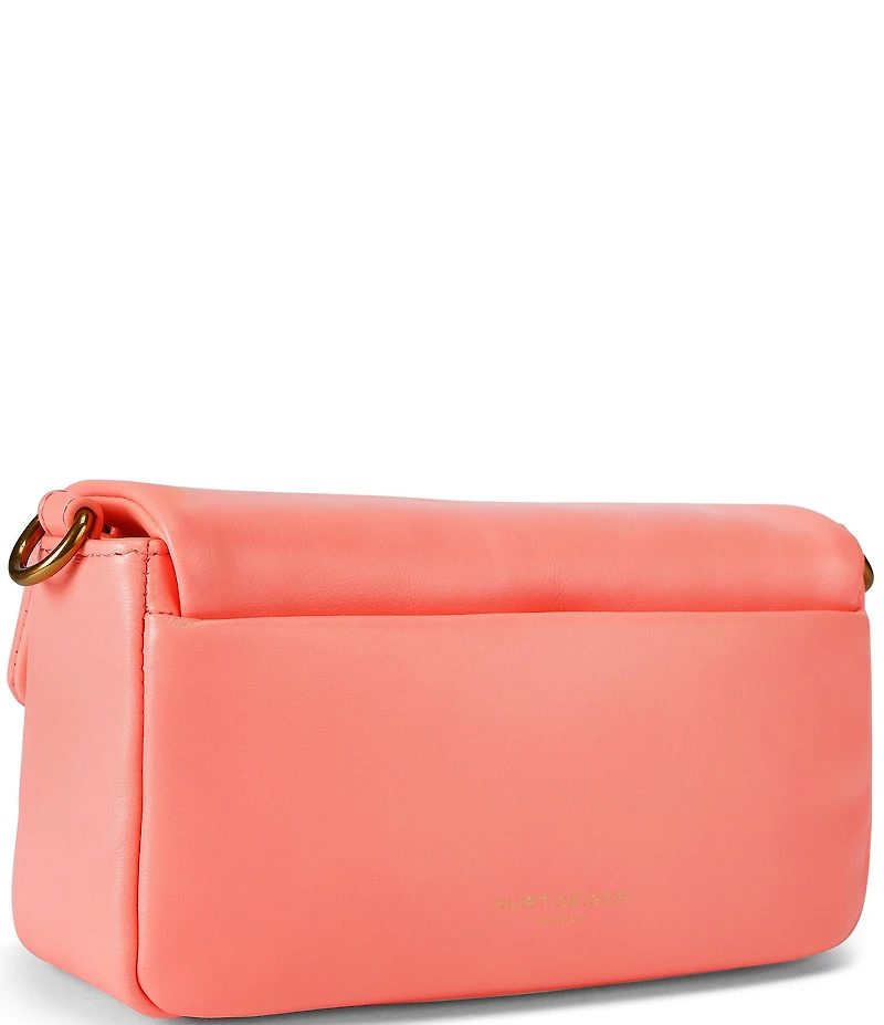 Kurt Geiger London Mini Gold Oxford Leather Crossbody Bag
