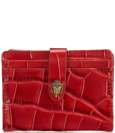 Kurt Geiger London Kensington Crocodile Embossed Leather Multi Card Case