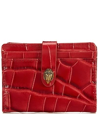 Kurt Geiger London Kensington Crocodile Embossed Leather Multi Card Case