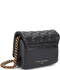 Kurt Geiger London Nano Kensington Kurt Quilted Crossbody Bag
