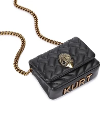 Kurt Geiger London Nano Kensington Kurt Quilted Crossbody Bag