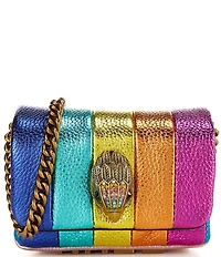 Kurt Geiger London Nano Kensington Rainbow Stripe Kurt Crossbody Bag