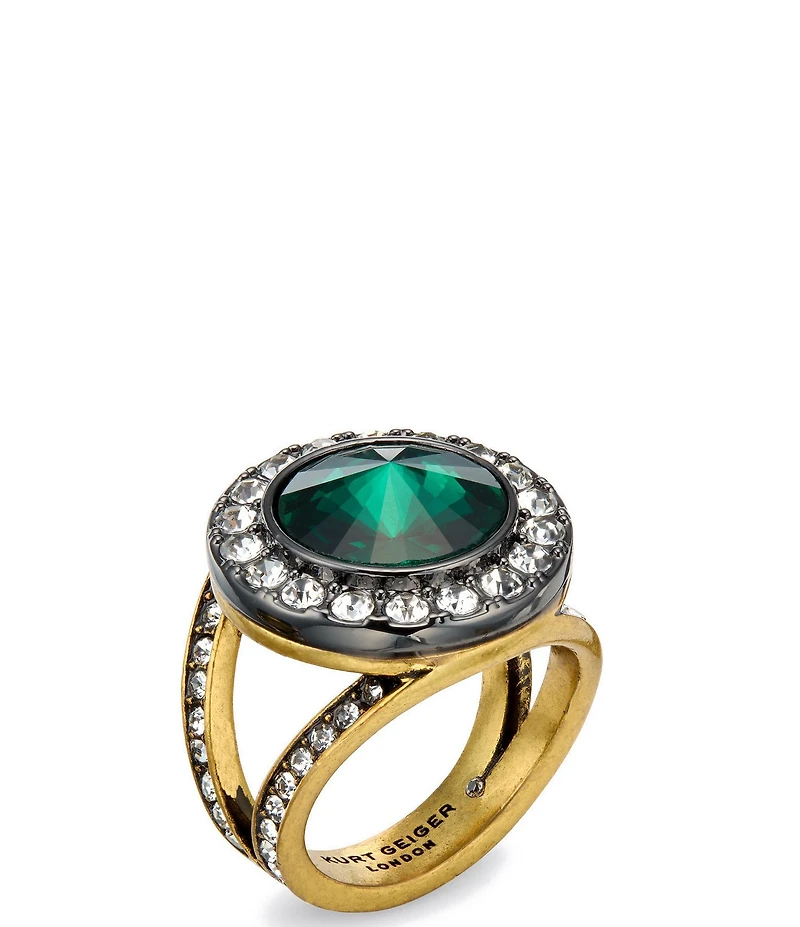Kurt Geiger London Octavia Gemstone Cocktail Ring