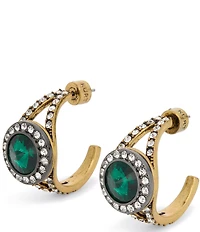 Kurt Geiger London Octavia Gemstone Hoop Earrings