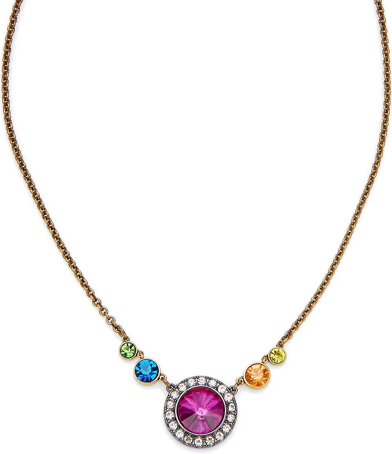 Kurt Geiger London Octavia Gemstone Short Pendant Necklace
