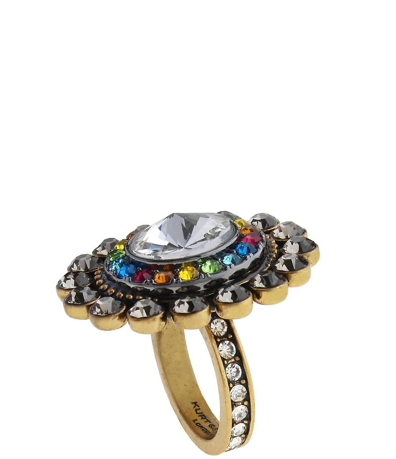 Kurt Geiger London Octavia Gemstone Statement Cocktail Ring