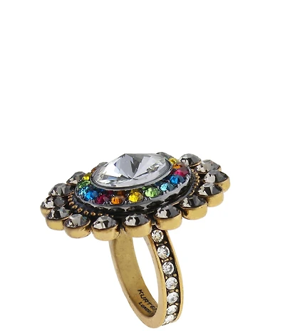 Kurt Geiger London Octavia Gemstone Statement Cocktail Ring