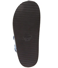 Kurt Geiger London Orson Denim Quilted Patchwork Slingback Sandals