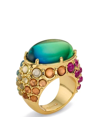 Kurt Geiger London Oval Mood Stone Cocktail Ring
