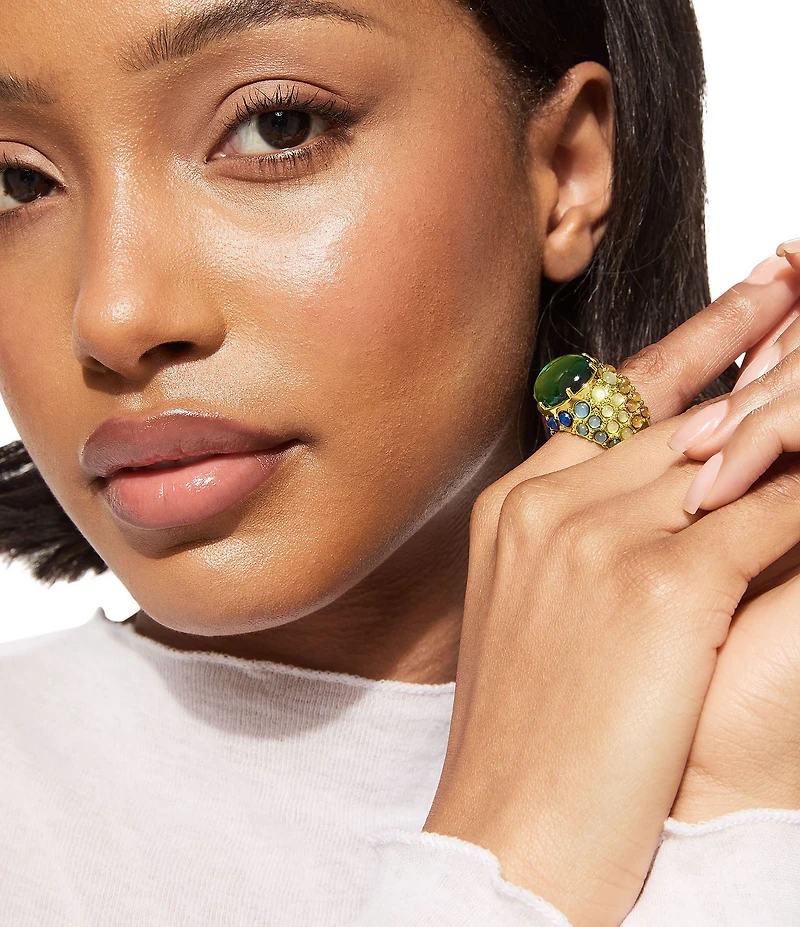 Kurt Geiger London Oval Mood Stone Cocktail Ring