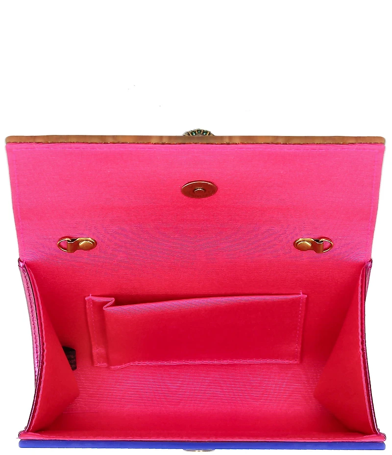 Kurt Geiger London Party Rainbow Glitter Eagle Clutch