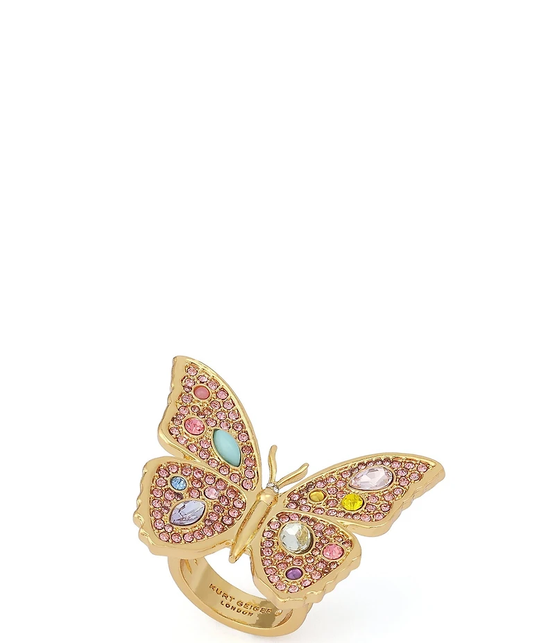 Kurt Geiger London Pav Butterfly Cocktail Ring