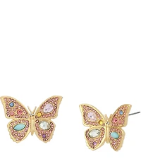 Kurt Geiger London Pav Butterfly Stud Earrings