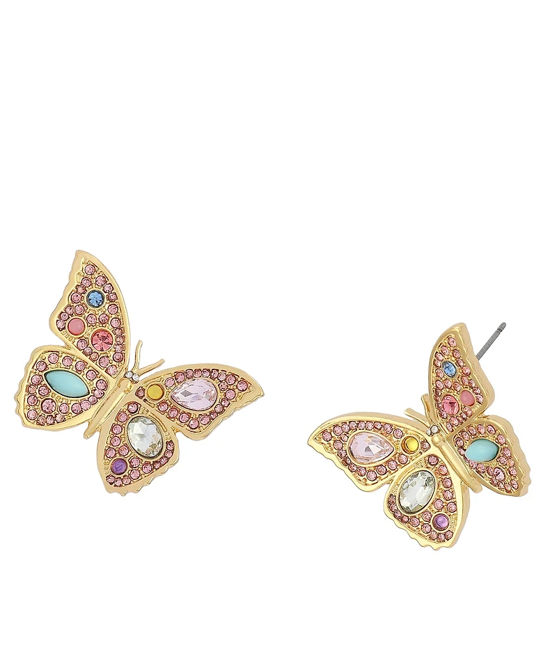 Kurt Geiger London Pav Butterfly Stud Earrings