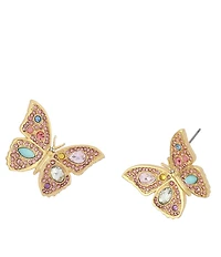 Kurt Geiger London Pav Butterfly Stud Earrings