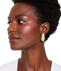 Kurt Geiger London Pav Dome Mixed Stone Puffy Drop Earrings