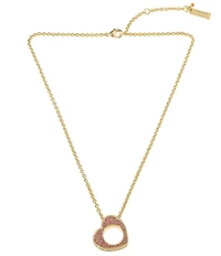 Kurt Geiger London Pav Heart Short Pendant Necklace