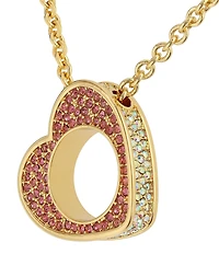 Kurt Geiger London Pav Heart Short Pendant Necklace