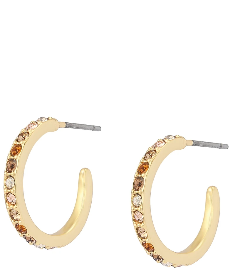 Kurt Geiger London Pav Huggie Hoop Earrings
