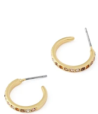 Kurt Geiger London Pav Huggie Hoop Earrings