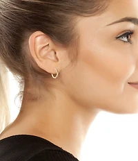 Kurt Geiger London Pav Huggie Hoop Earrings