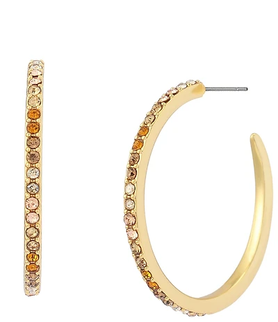 Kurt Geiger London Pav Medium Hoop Earrings
