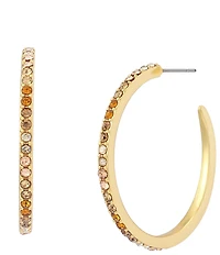 Kurt Geiger London Pav Medium Hoop Earrings
